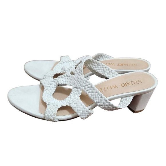 STUART WEITZMAN Woven Padded sandals size 7 - Picture 6 of 11